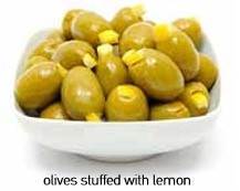 Olives (Green stuffed with lemon)